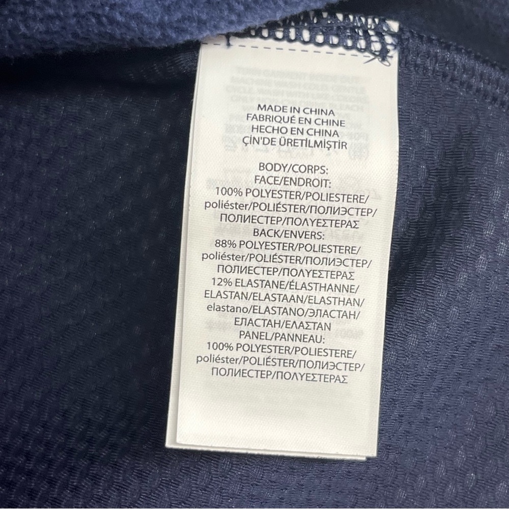 RLX Ralph Lauren Vest Mens Medium Navy Blue Golf Performance Premium Zip Stretch - Picture 3 of 11